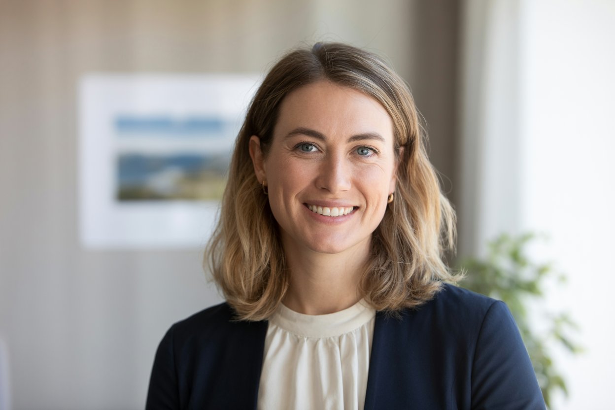Maria, glad mor med 2 børn