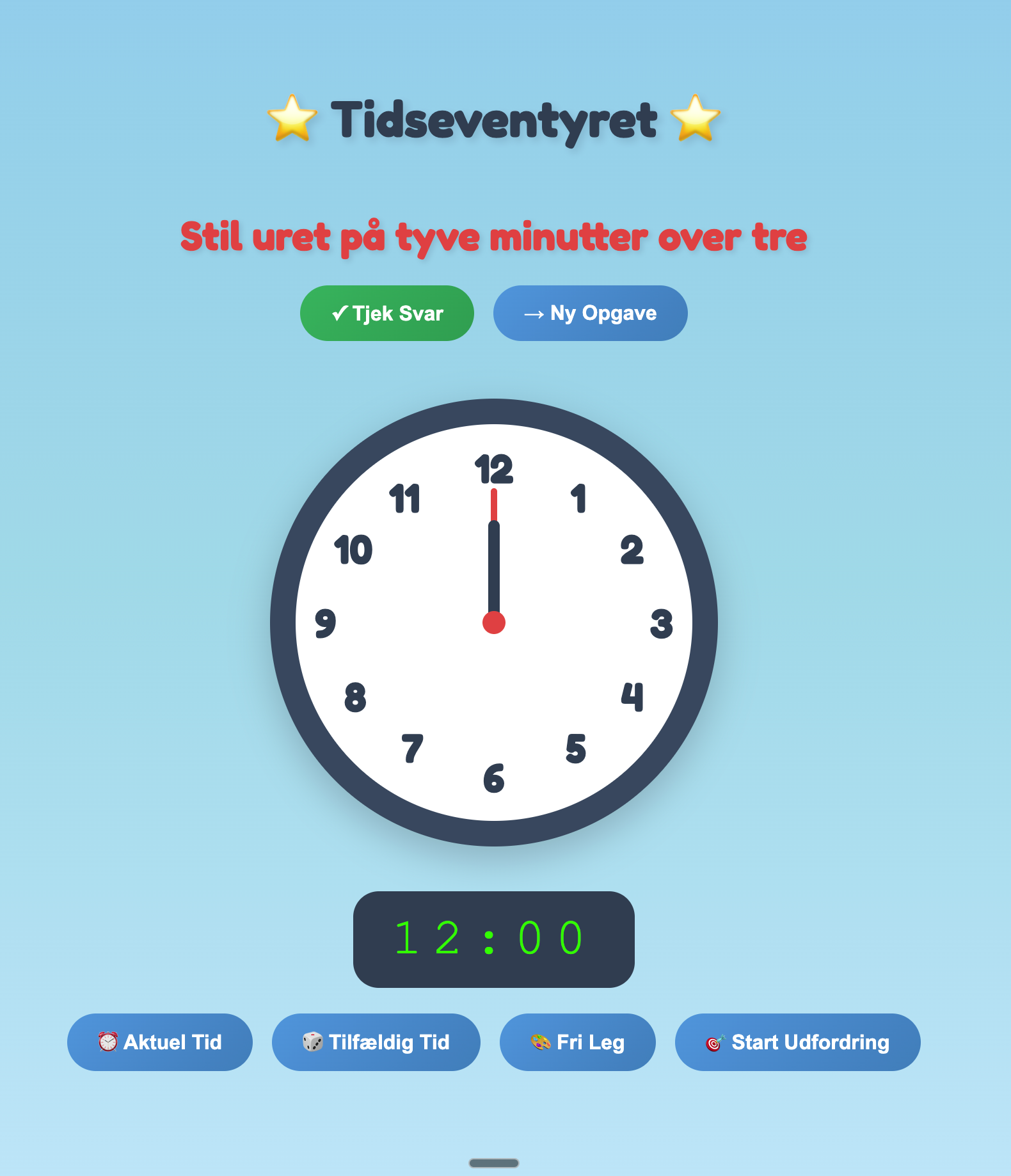 Tidseventyret - Lær klokken gennem eventyr